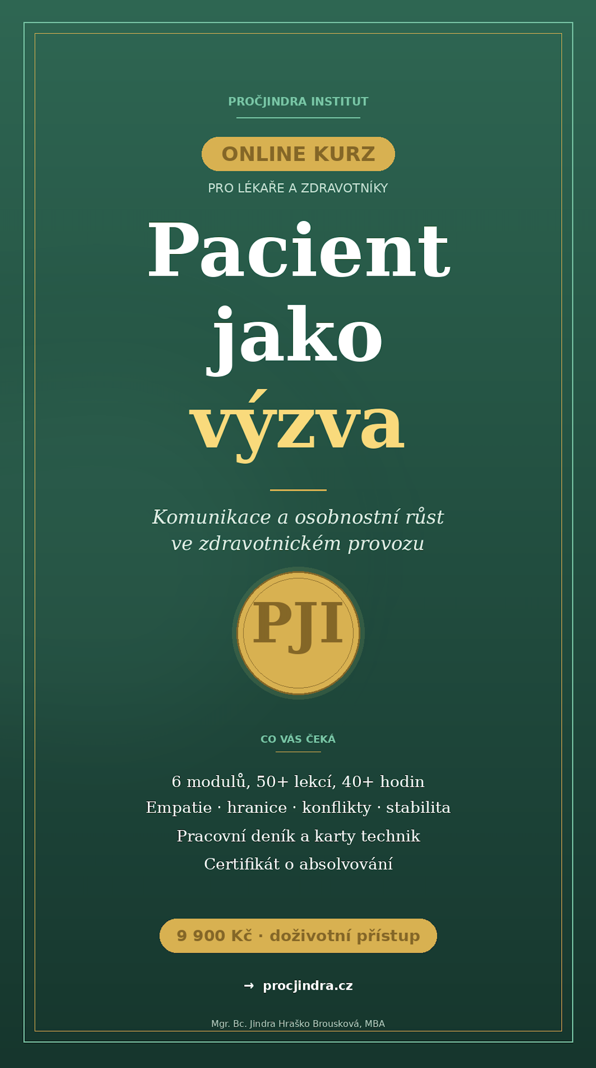 Pacient jako výzva - online kurz